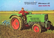 Fendt Farmer 4S mit 55/61 PS, orig. Prospekt 1968