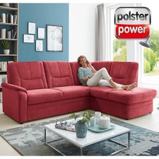 polsterpower Ecksofa - rot -