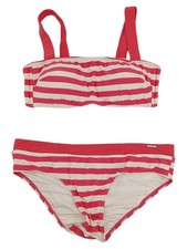 Marc O'Polo Damen Bikini Gr. 42 Rot Gestreift Maritim Freizeit