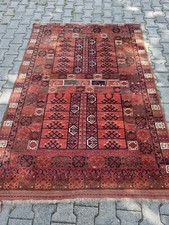 Seltener Engsi - Ersari - Teppich / Turkmenistan 206 x 142 cm Antik um 1900