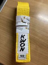 Karate Gürtel von KWON  gelb 160 cm neu