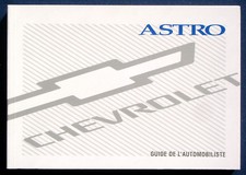 Owner's Manual Manuel  Betriebsanleitung 1997 Chevrolet Chevy Astro Van (F)