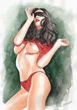 Original Aquarell A3