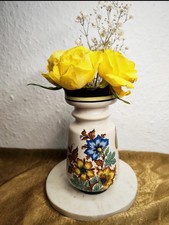 Vintage Blumenvase Polychrome