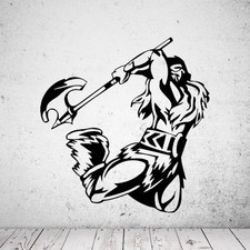 Wandtattoo Wikinger mit Axt