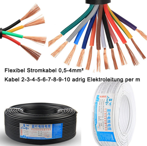 Flexibel stromkabel 4mm - flexibel,
