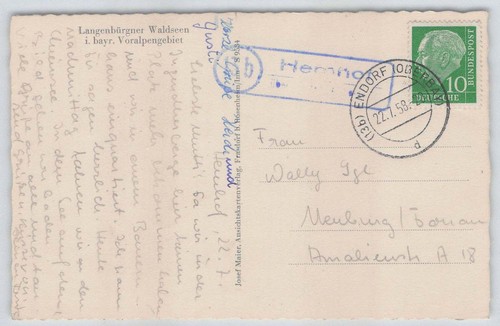 Bund landpoststempel 13b - bund,