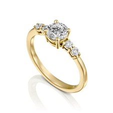 Echter diamant verlobungsring - echter,