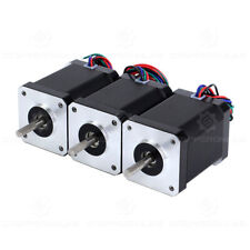 3PCS Nema17 Schrittmotor High Torque 60Ncm(85oz.in) 60mm 1,8 Grad 2.1A Φ5mm CNC