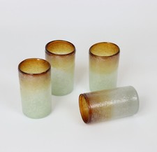 4er Set Murano Trinkglas Jugendstil Martinuzzi Pulegoso Venini&Co. Antik um 1930