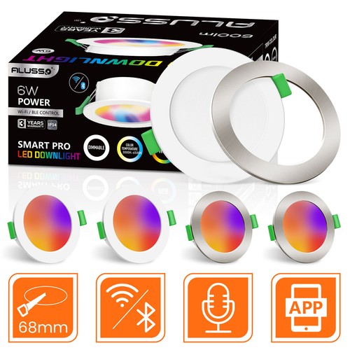 68mm rgb led einbaustrahler - rgb,