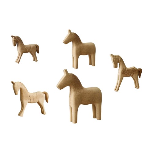 Pferdefigur unlackiertes holz - pferdefigur,