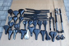 Fahrradteile Konvolut 2x Federgabel Doppelbrücke+Selle Italia Sattel+Lenker+Helm