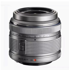 Olympus M Zuiko 14-42mm f/3.5-5.6 II R MSC Lens (Silver) MINT Micro Four Thirds