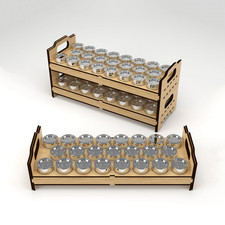 Stapelbare Farbspeicherregal