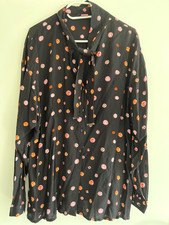 QUIERO ausgefallene Bluse, 40, 2x getragen, schwarz mit bunten Details