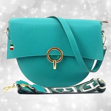 Tasche türkis Leder mittel