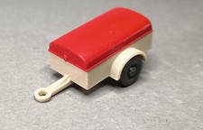 Wiking PKW Einachs Anhänger h-gelbgeu rot mit Ladung mit orig. Preisaufkleber