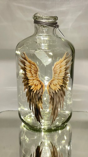 Spardose aus glas sparflasche - aus,