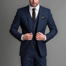 Herren Blau Designer Hochzeit
