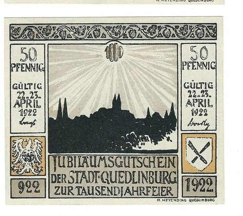 Notgeld quedlinburg - notgeld,