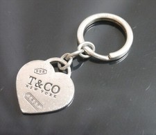 Authentischer Tiffany & Co. Schlüsselanhänger Herz 1837 #2075