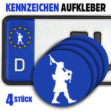 Dudelsack Spieler Bagpipe Hobby Kennzeichen-Vinyl-Aufkleber 4Stück für EU-Kreis