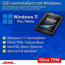 SSD Festplatte vorinstalliert