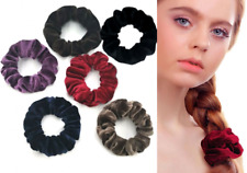 10x Stk. Bunt Glänzend Samt Haargummi Zopfgummi Haarband Scrunchie Ø 7cm