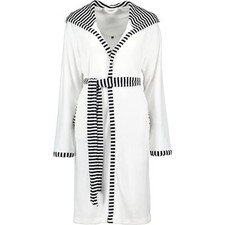 Vossen Bademäntel Damen Kurzmantel mit Kapuze Juno weiß - 0300 Damen Weiß