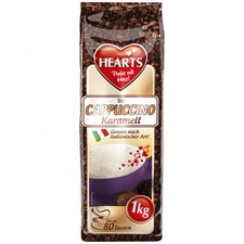 HEARTS Cappuccino Karamell 1kg Instant Kaffeepulver mit angenehmer Karamellnote