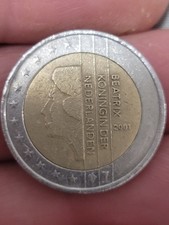 2 Euro Münze Niederlande 2001