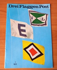 "Drei Flaggen Post" Schifffahrt Journal Rarität Sammlerstück Januar 1971