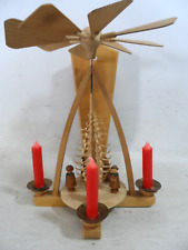 Pyramide Wandpyramide Kurrende echt Erzgebirge Spanbaum Handarbeit Seiffen