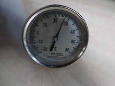 Bimetall Thermometer, Zeigerthermometer -20°C +60°C Durchmesser 100mm