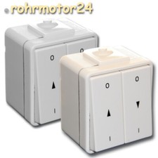 Jalousieschalter IP44, Aufputz Rollladenschalter Markisen Schalter Rolladen Tor
