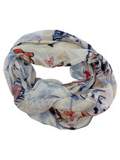 CECIL Damen Schal Mehrfarbig Patchwork Tiermotive Loop Schal Casual