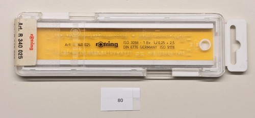 Rotring schriftschablone 340 - schriftschablone,