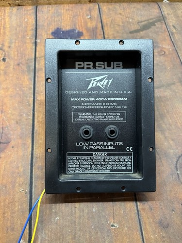 Peavey sub crossover input - peavey,