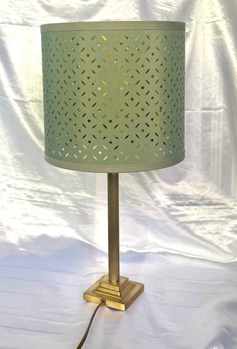 Vintage messing tischlampe - messing,