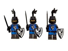 LEGO® 3x Falkenritter Minifiguren / Black Falcon (Castle, Ritter, Battle Pack)