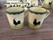 Hahn & Henne Zeller Keramik 2 Stück Henkelbecher Becher Henkel