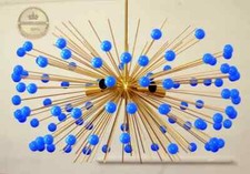 Supernova chandelier Brass