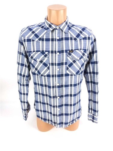 Lee herren hemd m blau - m,