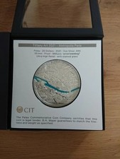 Palau 2021 Metropolis Paris Tiffany Art 20 Dollars 3oz Silvercoin 