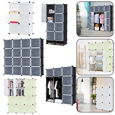 6-12Box Kleiderschrank Regalsystem Schuhschrank Steckregal Garderoben Schuhregal