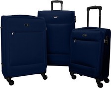 Travel Pal Reise Weich Gepäck Koffer Trolley 3er Set NEAPEL 57/68/79 blau