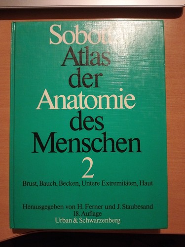 Sobotta atlas der anatomie - sobotta,