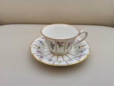 Porzellan Mokkatasse 2tlg. Fürstenberg Serie Grecque Dekor Mille Fleurs