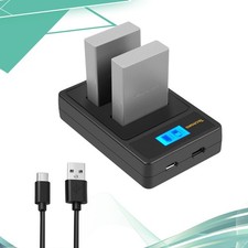 2X BLN-1 Akku 1200mAh+Ladegerät Für Olympus OM-D E-M1,E-M5,E‑M5 Mark II,PEN E-P5